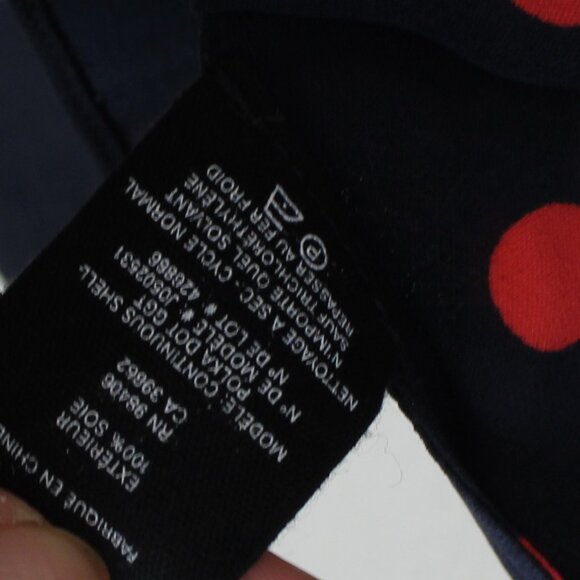 NEW Theory Continuous Silk Polka-Dot Shell Top - Picture 9 of 9